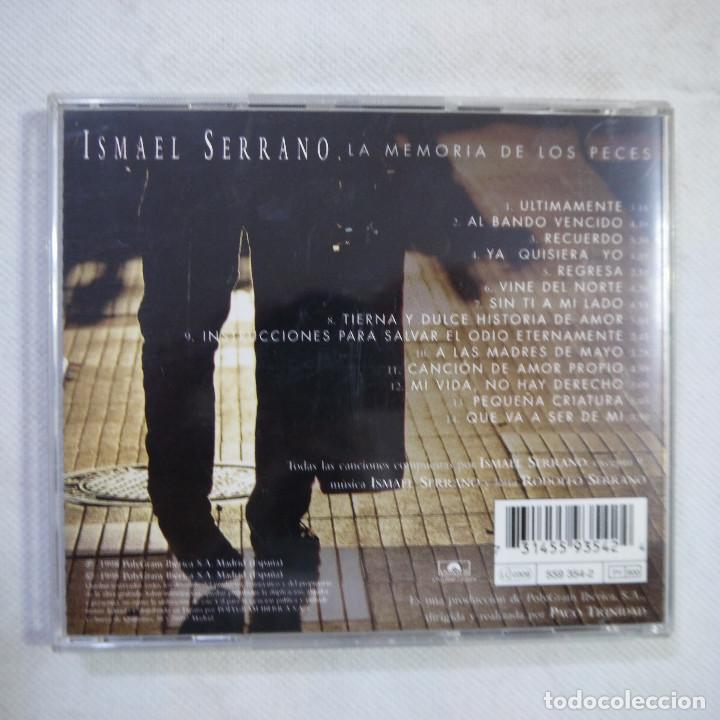 CDs de m&uacute;sica: ISMAEL SERRANO - LA MEMORIA DE LOS PECES - CD 1998 - Foto 3