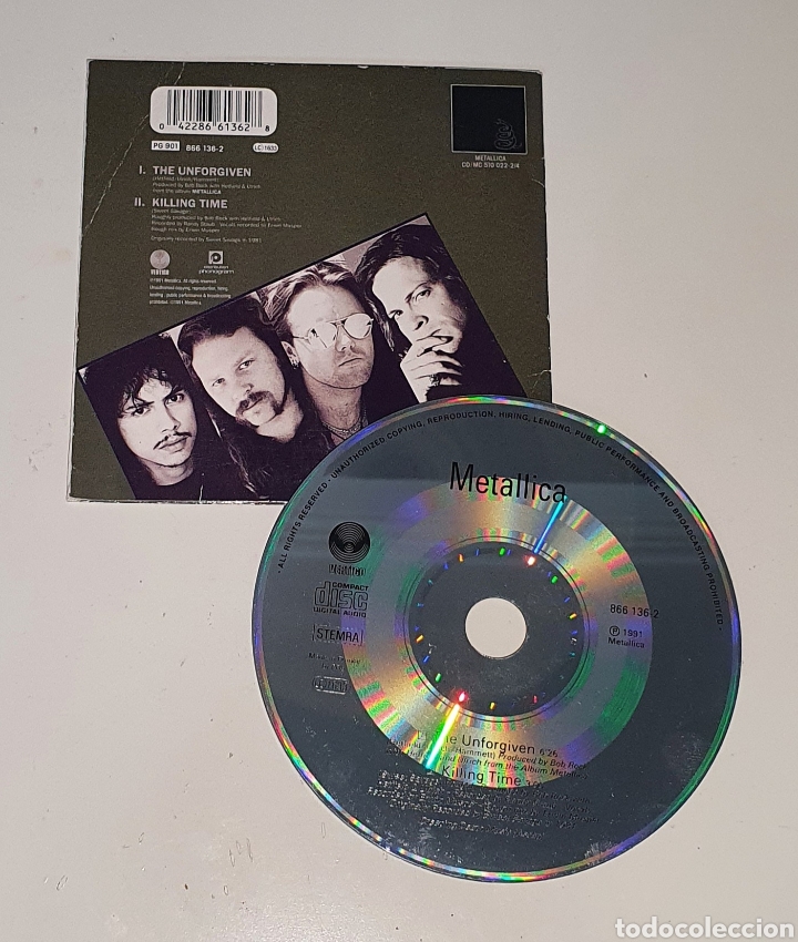 metallica / cd single 1991 france / the unforgi - Compra venta en