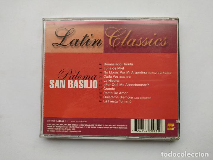 CDs de m&uacute;sica: LATIN CLASSICS. PALOMA SAN BASILIO. CD. TDKCD38 - Foto 3