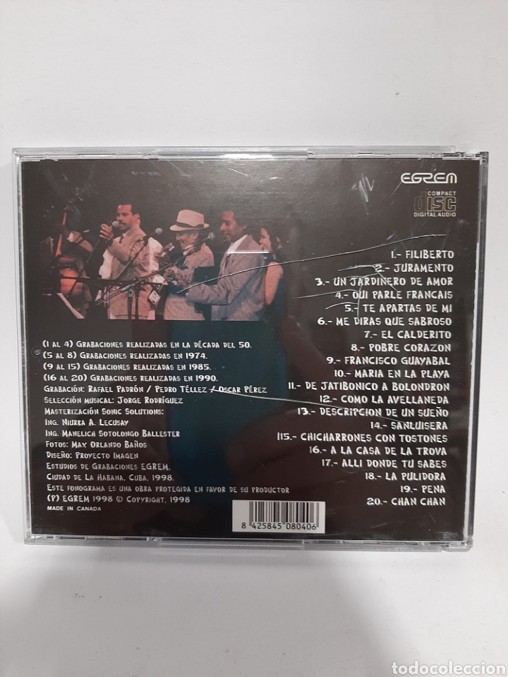 CDs de m&uacute;sica: SCD130 Compay Segundo grandes &eacute;xitos CD SEGUNDA MANO - Foto 2