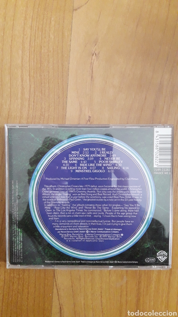 CDs de m&uacute;sica: CHRISTOPHER CROSS - Foto 2