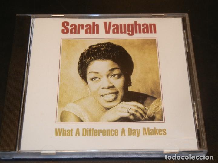 CDs de m&uacute;sica: SARAH VAUGHAN - WHAT A DIFFERENCE A DAY MAKES - LATA048 - Foto 1