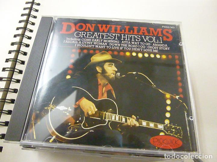 CDs de m&uacute;sica: DON WILLIAMS - GREATEST HITS. VOL. 1 - CD - C 6 - Foto 1