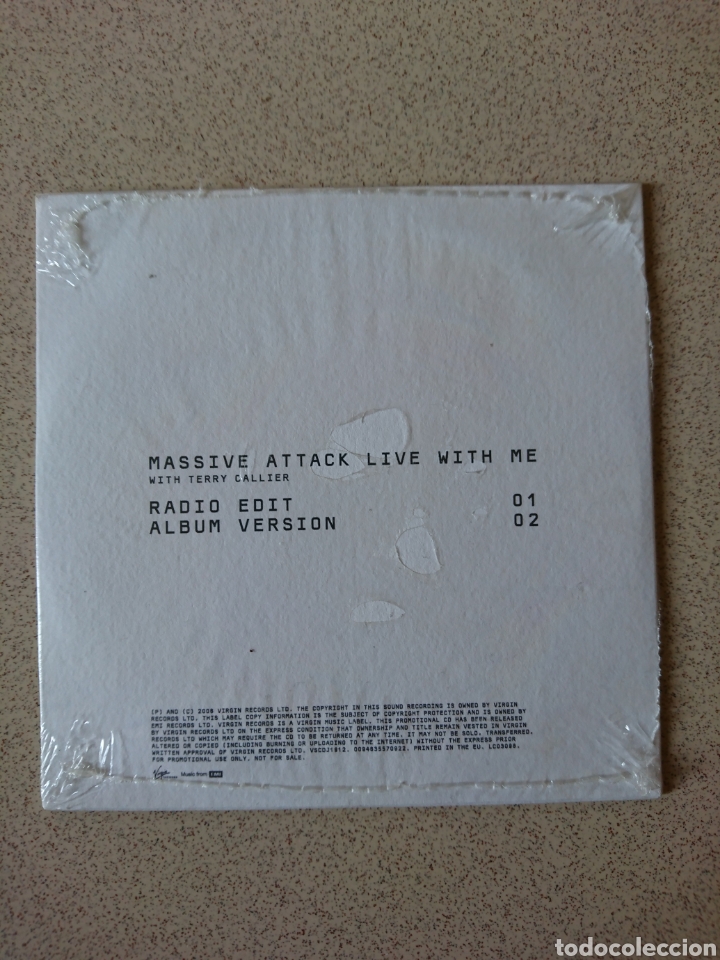 CDs de m&uacute;sica: Massive Attack - Live with me - Foto 2
