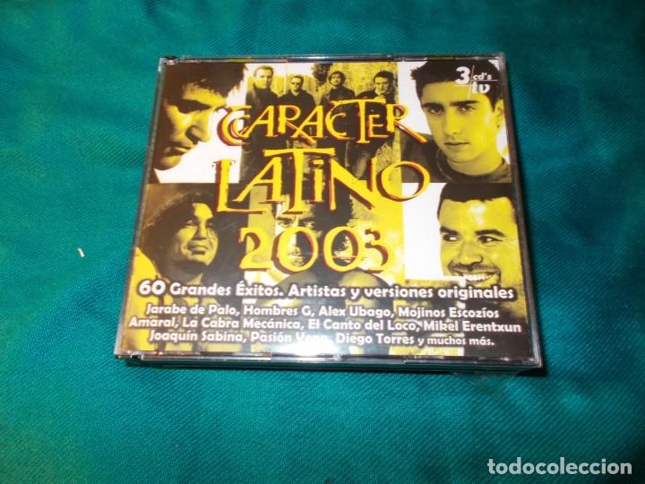 CDs de m&uacute;sica: CARACTER LATINO 2003. 3 CD&acute;S + LIBRETO.(#) - Foto 1