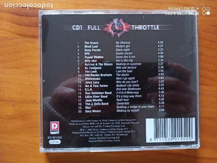 CDs de m&uacute;sica: CD FULL THROTTLE - CD 1 - 20 ORIGINAL DRIVING CLASSICS (4Z) - Foto 2