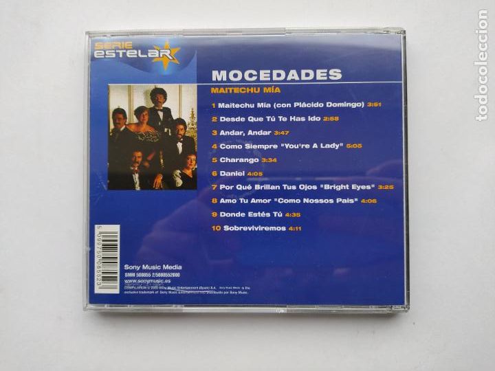 CDs de m&uacute;sica: MOCEDADES. Maitechu m&iacute;a CD. TDKCD38 - Foto 3