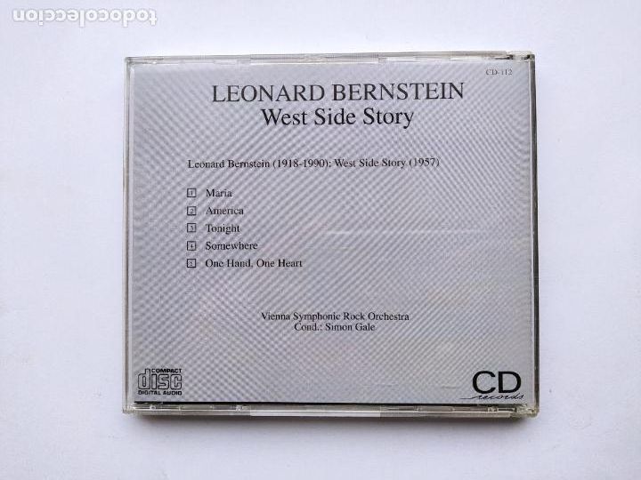 CDs de m&uacute;sica: LEONARD BERNSTEIN. WEST SIDE STORY. CD. TDKCD38 - Foto 3