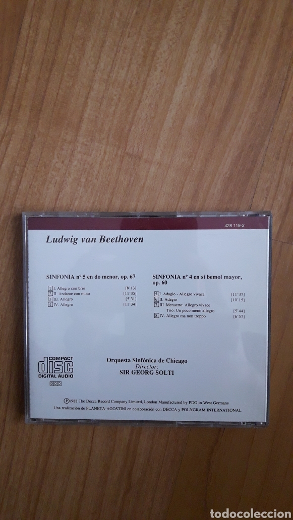 CDs de m&uacute;sica: BEETHOVEN. GEORG SOLTI - Foto 2