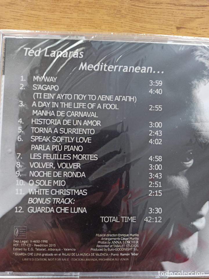 CDs de m&uacute;sica: TED LANAR&Aacute;S MEDITERRANEAN NUEVO PRECINTADO - Foto 2