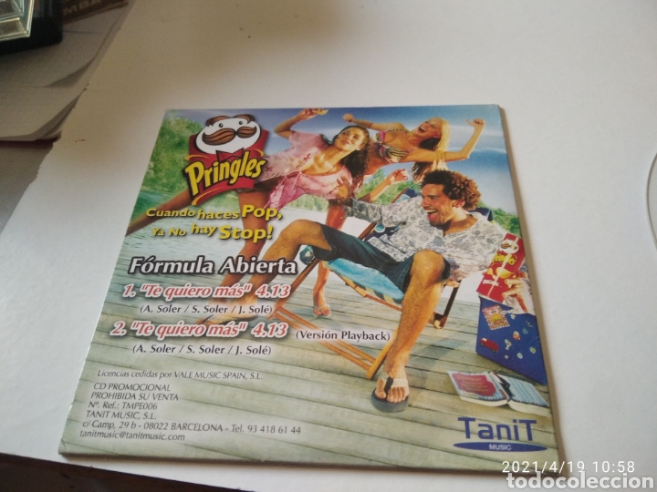 CDs de m&uacute;sica: CD PRINGLES FORMULA Abierta - Foto 3