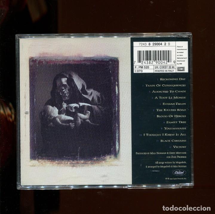 CDs de m&uacute;sica: Megadeth. Youthanasia. cd - Foto 2
