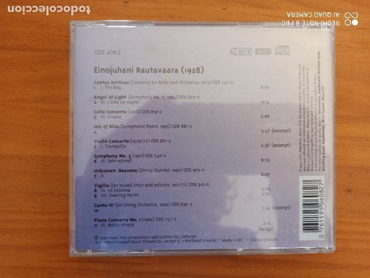 CDs de m&uacute;sica: CD RAUTAVAARA - ANGELS AND BEYOND (5C) - Foto 2