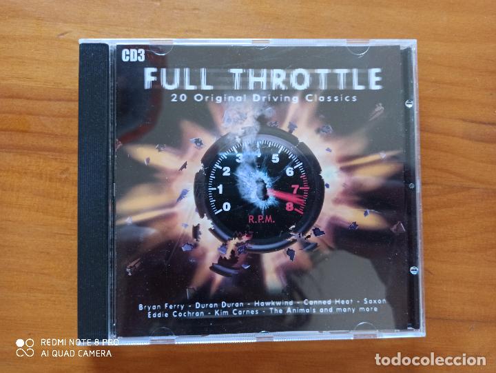 CDs de m&uacute;sica: CD FULL THROTTLE - CD 3 - 20 ORIGINAL DRIVING CLASSICS (5I) - Foto 1