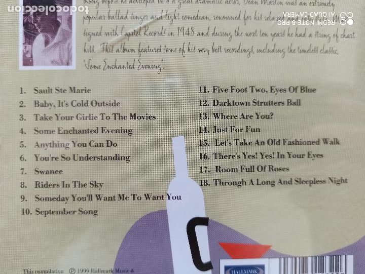 CDs de m&uacute;sica: CD DEAN MARTIN - SOME ENCHANTED EVENING (5S) - Foto 3