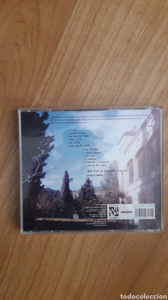 CDs de m&uacute;sica: GOSSOS. EL JARDI DEL TEMPS - Foto 2