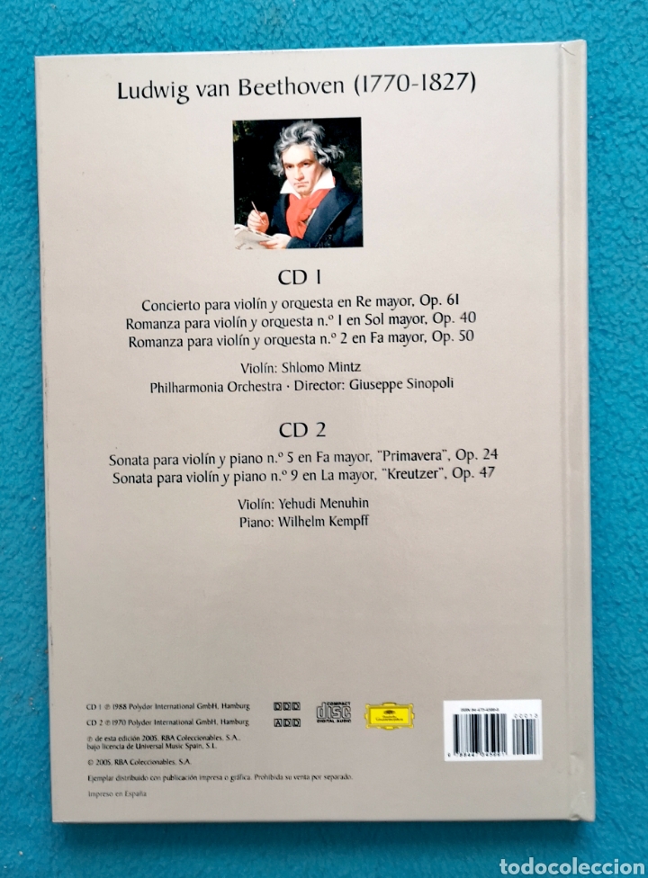 CDs de m&uacute;sica: BEETHOVEN - PRIMAVERA - KREUTZER - Foto 2