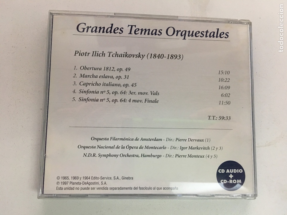 CDs de m&uacute;sica: Classical Plus CD AUDIO - TCHAIKOVSKY - Foto 3