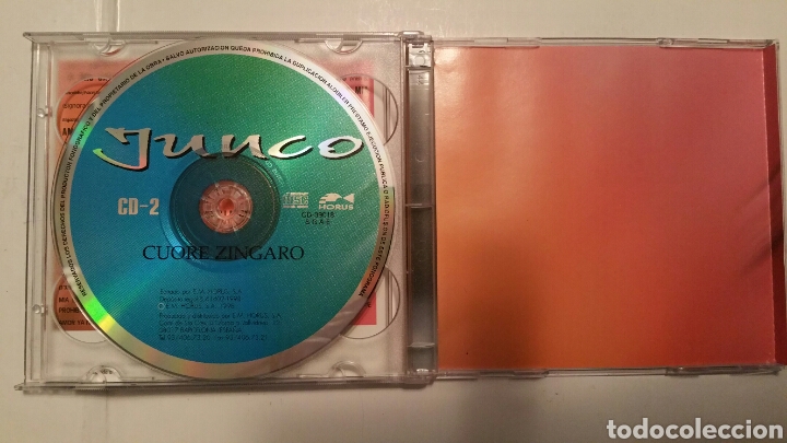 CDs de m&uacute;sica: Junco. Coraz&oacute;n gitano, 2 cd. - Foto 4