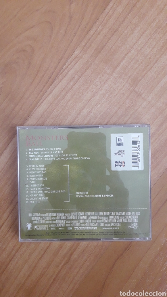 CDs de m&uacute;sica: BSO MONSTERS BALL - Foto 2
