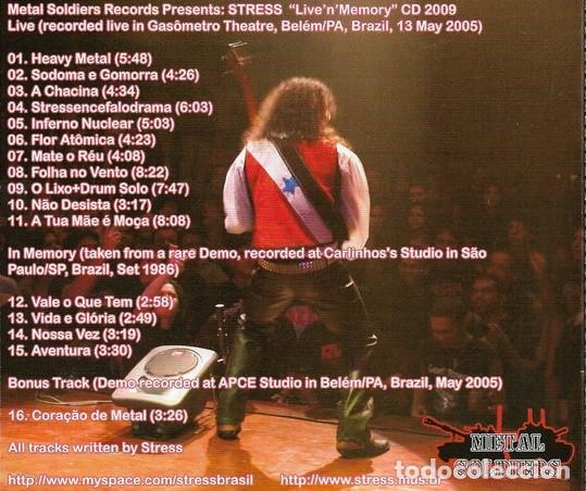 CDs de m&uacute;sica: STRESS - LIVE N MEMORY - CD PRECINTADO - Foto 2