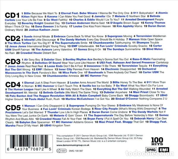 CDs de m&uacute;sica: 100 HITS * BOX 5CD * 90S ANTHEMS * Caja precintada!! - Foto 2