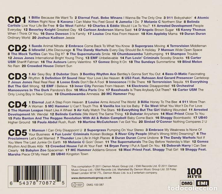 CDs de m&uacute;sica: 100 HITS * BOX 5CD * 90S ANTHEMS * Caja precintada!! - Foto 3