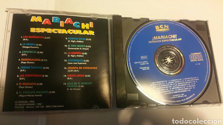 CDs de m&uacute;sica: Mariachi, espectacular. Cd - Foto 3