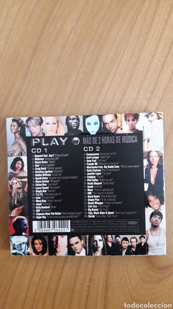 CDs de m&uacute;sica: DOBLE CD PLAY. LOS &Eacute;XITOS INTERNACIONALES DEL A&Ntilde;O - Foto 2