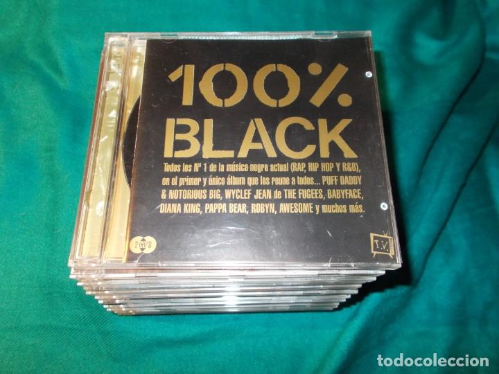 CDs de m&uacute;sica: 100 % 100 BLACK. 2 CD&acute;S. - Foto 1