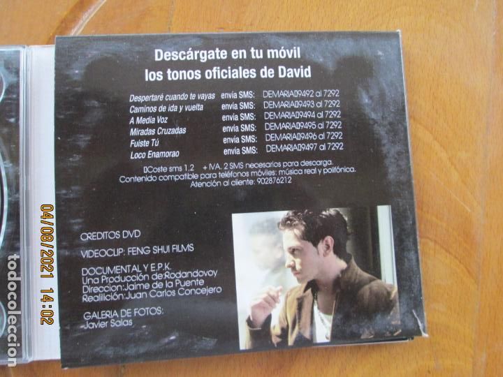 CDs de m&uacute;sica: DAVID DE MARIA - CAMINOS DE IDA Y VUELTA CD+DVD +LIBRETO - Foto 2