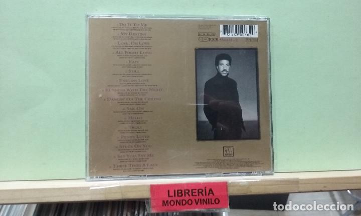 CDs de m&uacute;sica: Lionel Richie. Back to front -- CD - Foto 3