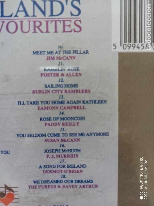 CDs de m&uacute;sica: CD IRELANDS FAVOURITES (5T) - Foto 4