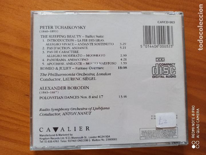 CDs de m&uacute;sica: CD TCHAIKOVSKY - BORODIN - POLVTSIAN DANCES (5U) - Foto 2