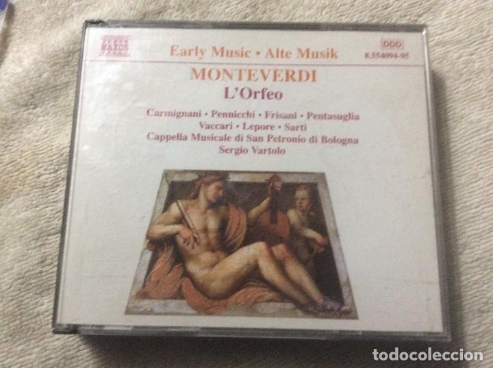 CD di Musica: MONTEVERDI L&acute;Orfeo 2 CD 1997 CARMIGNANI PENNICCHI FRISANI PENTASUGLIA VACCARI