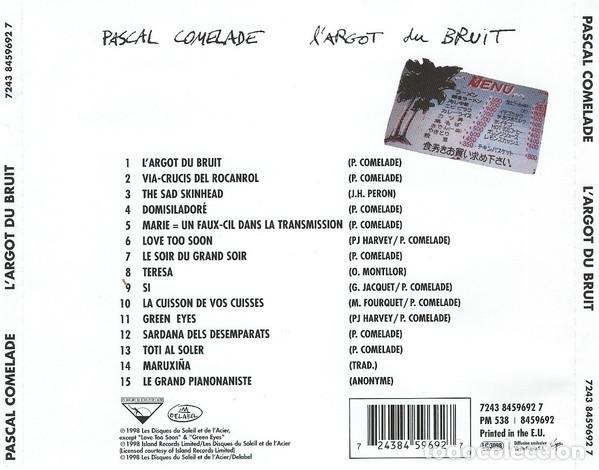 CDs de m&uacute;sica: Pascal Comelade - LArgot Du Bruit - CD - Foto 2