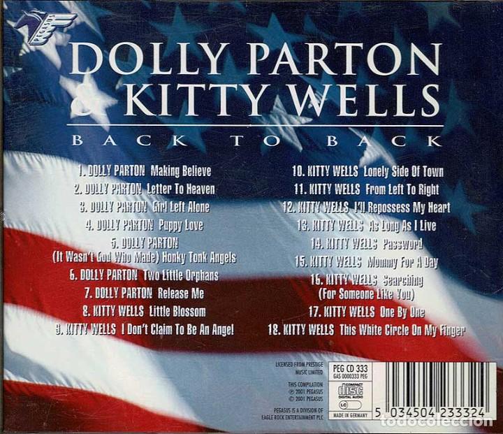CDs de m&uacute;sica: Dolly Parton & Kitty Wells - Back to Back. CD - Foto 2
