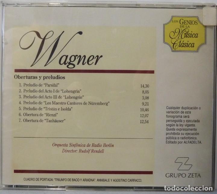 CDs de m&uacute;sica: WAGNER, OBERTURAS Y PRELUDIOS - Foto 2