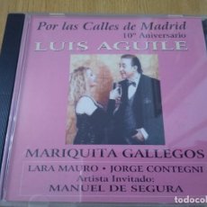CD de Música: LUIS AGUILE Y MARIQUITA GALLEGOS CD POR LAS CALLES DE MADRID -IMPORTADO. Lote 259223045