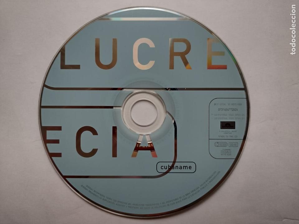 CDs de m&uacute;sica: LUCRECIA - CUBANAME - SOLO CD - Foto 1