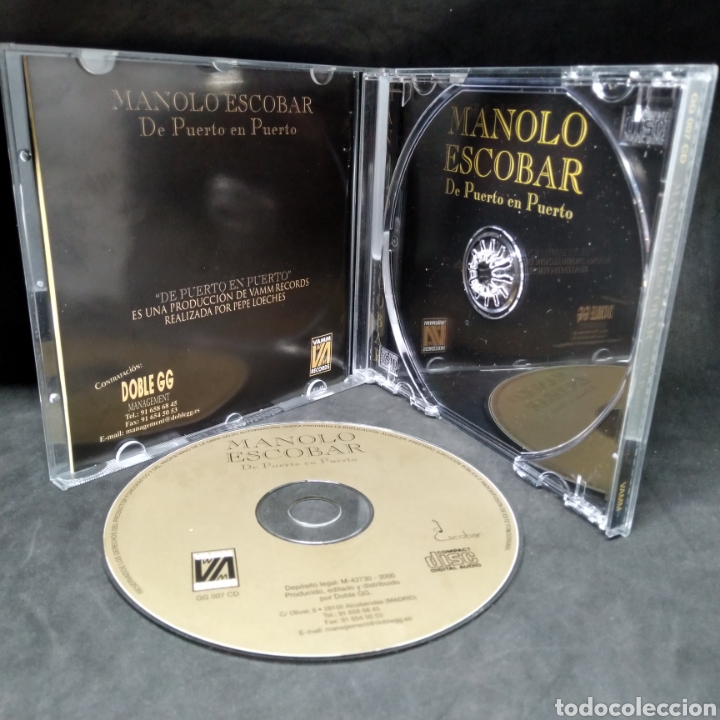CDs de m&uacute;sica: MANOLO ESCOBAR - DE PUERTO EN PUERTO - CD - 2000 - DISCO VERIFICADO - Foto 2