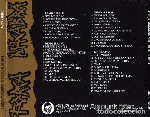 CDs de m&uacute;sica: For&ccedil;a Macabra - Nos Tumulos Abertos - CD - Foto 2