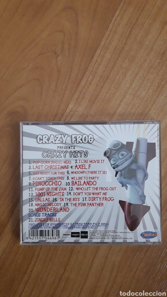 CDs de m&uacute;sica: CRAZY FROG. TODOS LOS &Eacute;XITOS DE LA RANA LOCA - Foto 2