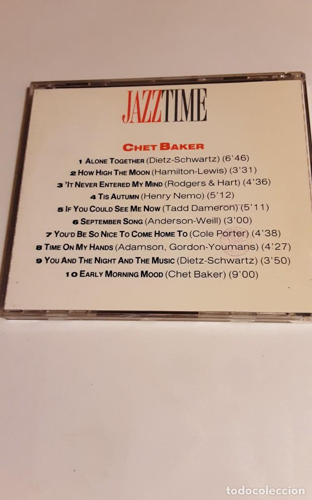 CDs de m&uacute;sica: CD CHET BAKER Jazztime - Foto 3