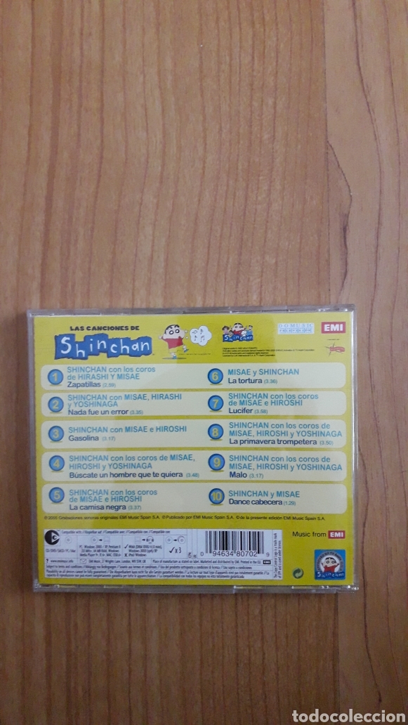 CDs de m&uacute;sica: LAS CANCIONES DE SHINCHAN - Foto 2