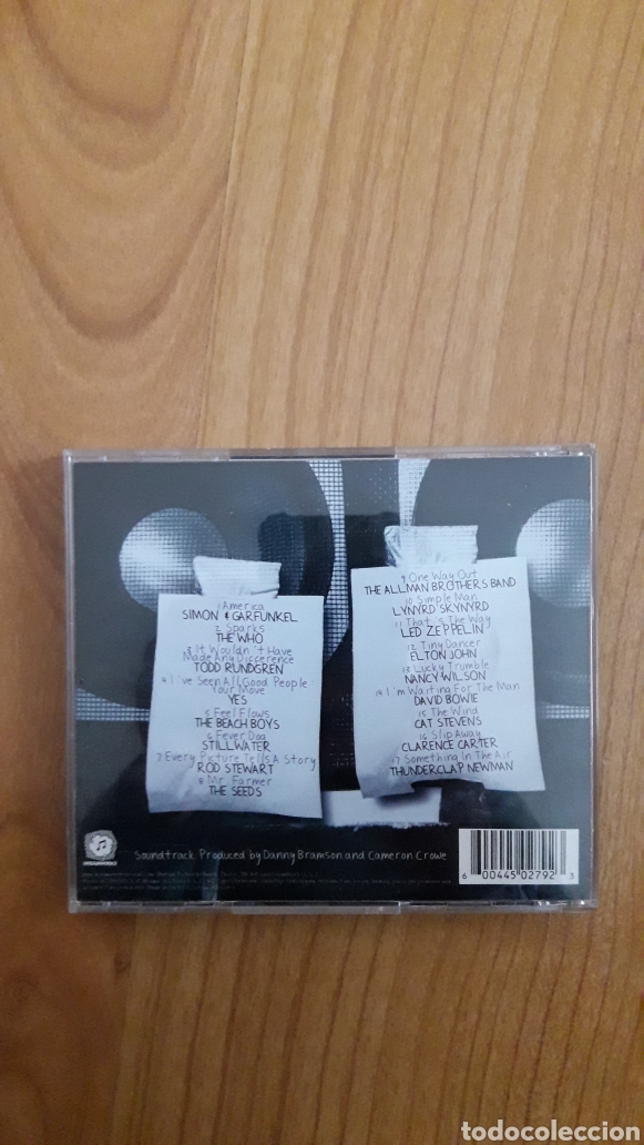 CDs de m&uacute;sica: BSO ALMOST FAMOUS - Foto 2