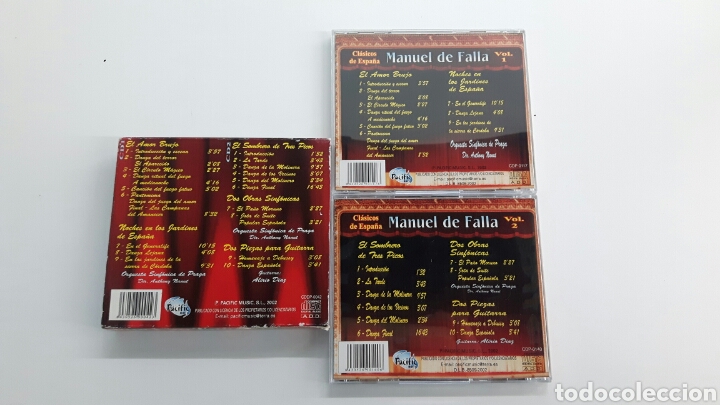 CDs de m&uacute;sica: 2 CD CON ESTUCHE MANUEL DE FALLA - Foto 3