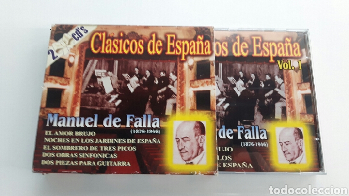 CDs de m&uacute;sica: 2 CD CON ESTUCHE MANUEL DE FALLA - Foto 1