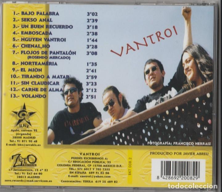 CDs de m&uacute;sica: CD VANTROI - BAJO PALABRA - COMO NUEVO - Foto 2