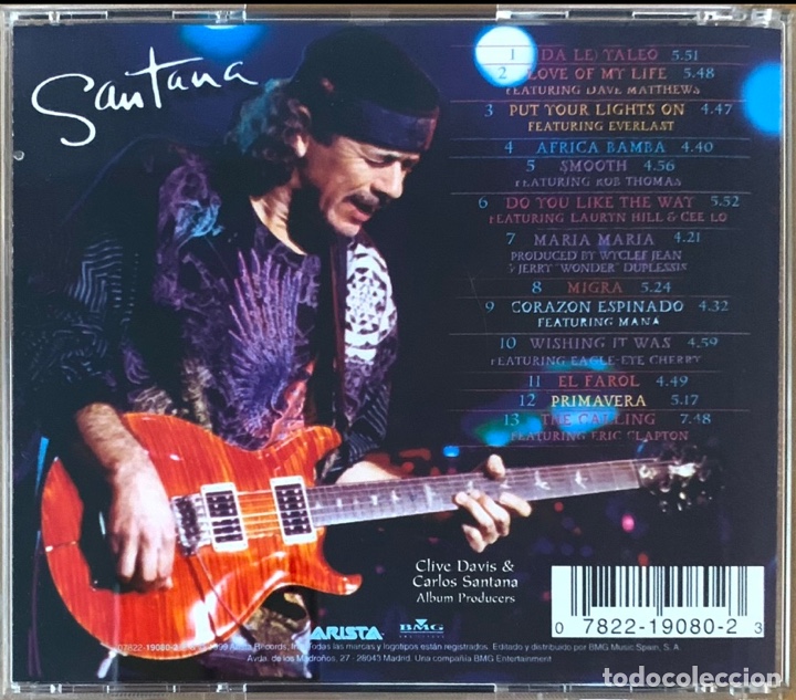 CDs de m&uacute;sica: Santana. Supernatural. CD. - Foto 2